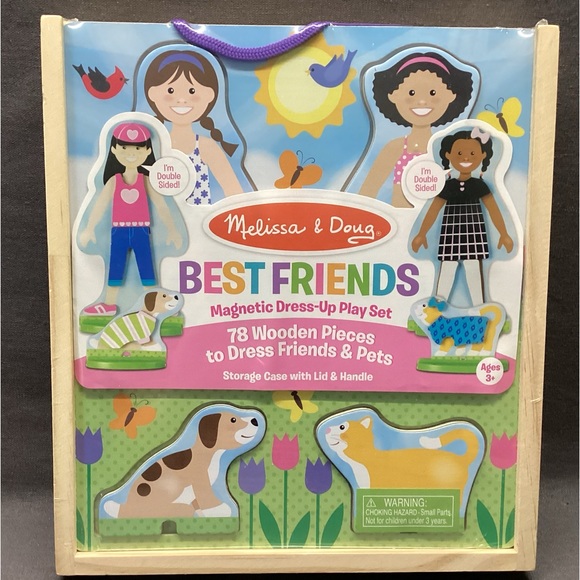 Melissa & Doug Toys Melissa Doug Best Friends Dressup Play Set 78 Wooden Pieces